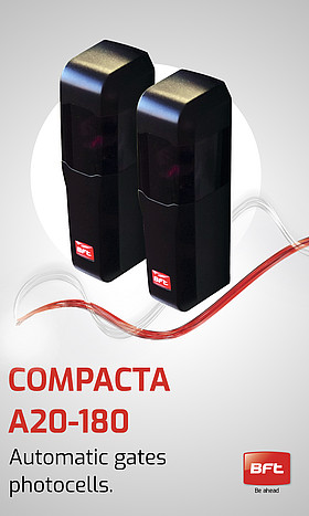 Compacta A 20-180: Photocells for automatic gates.