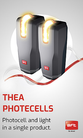 Thea: photocells and flashing lights in a single product.