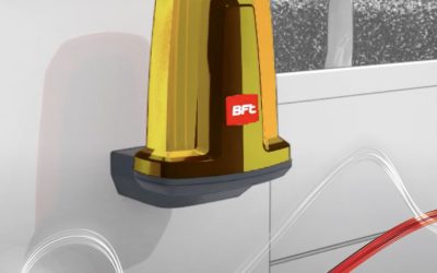 Radius Led: the Bft flashing light for automatic gates.